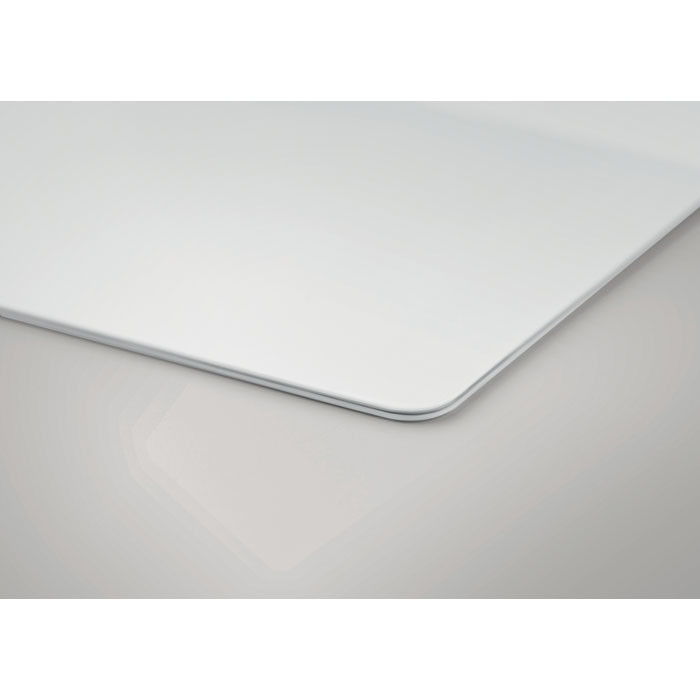 Scheda di blocco in alluminio bianca