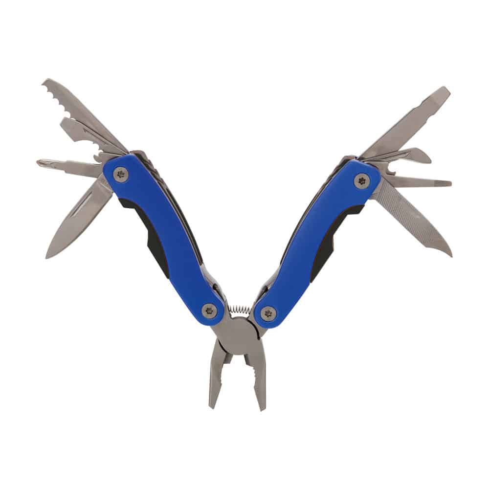 Pinza multiuso in acciaio inox blu