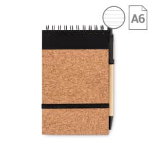 Bloc notes A6 sughero Plabenne