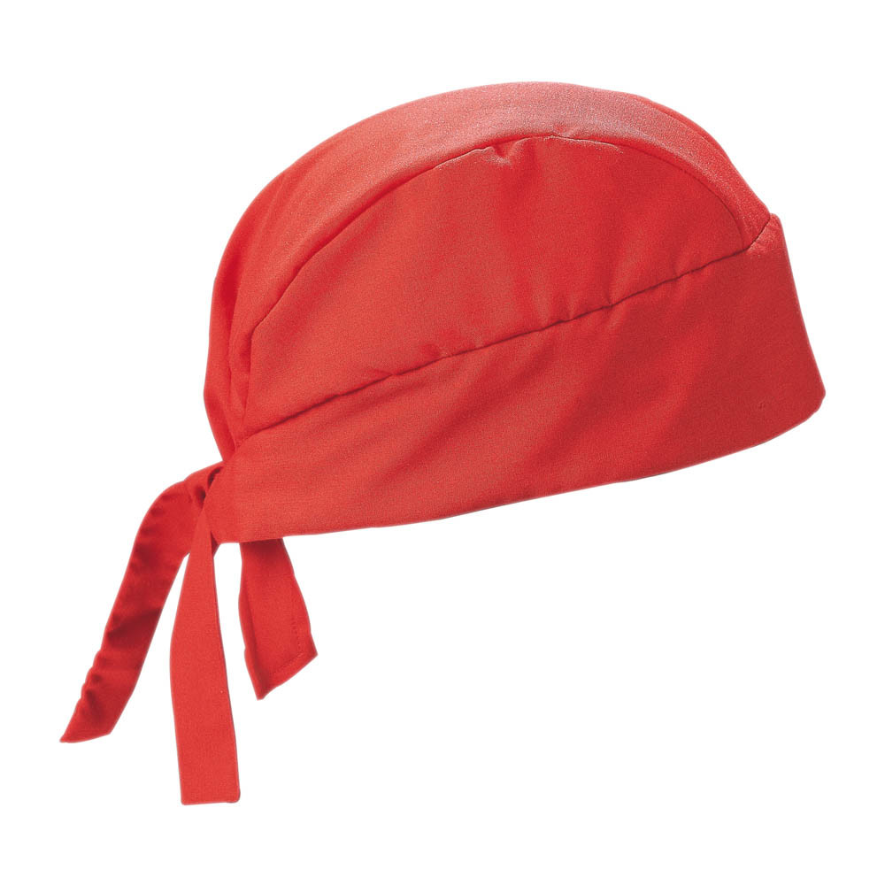 Bandana in cotone e poliestere rossa