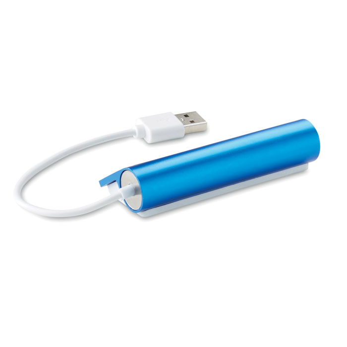 Hub con quattro ingressi usb blu e bianco