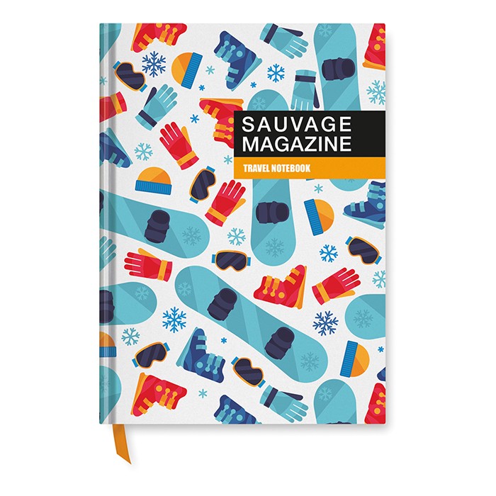 Bloc notes con copertina rigida con stampa e ottanta fogli