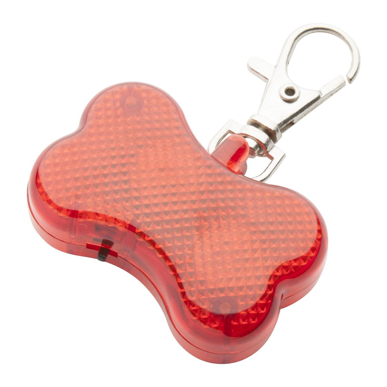 Luce di sicurezza a forma di osso rosso