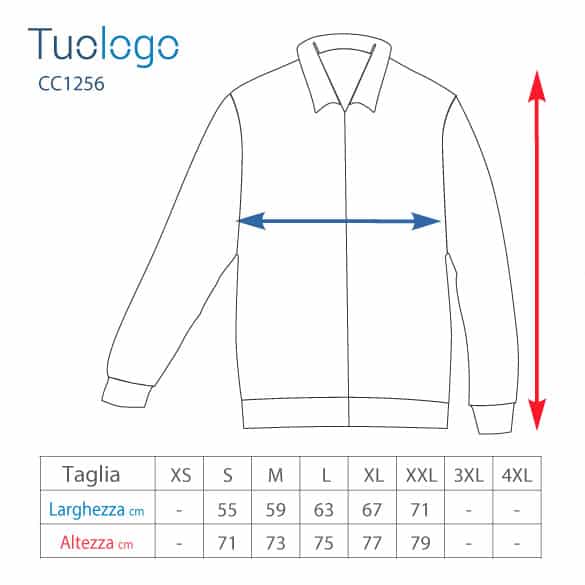 Tabella misure altezza e larghezza