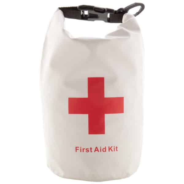 Kit di primo soccorso in borsa impermeabile bianca