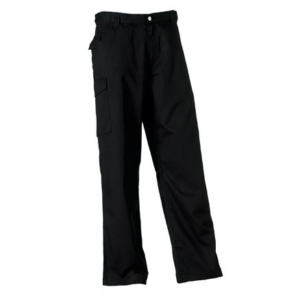 Pantaloni unisex neri da lavoro con tasche