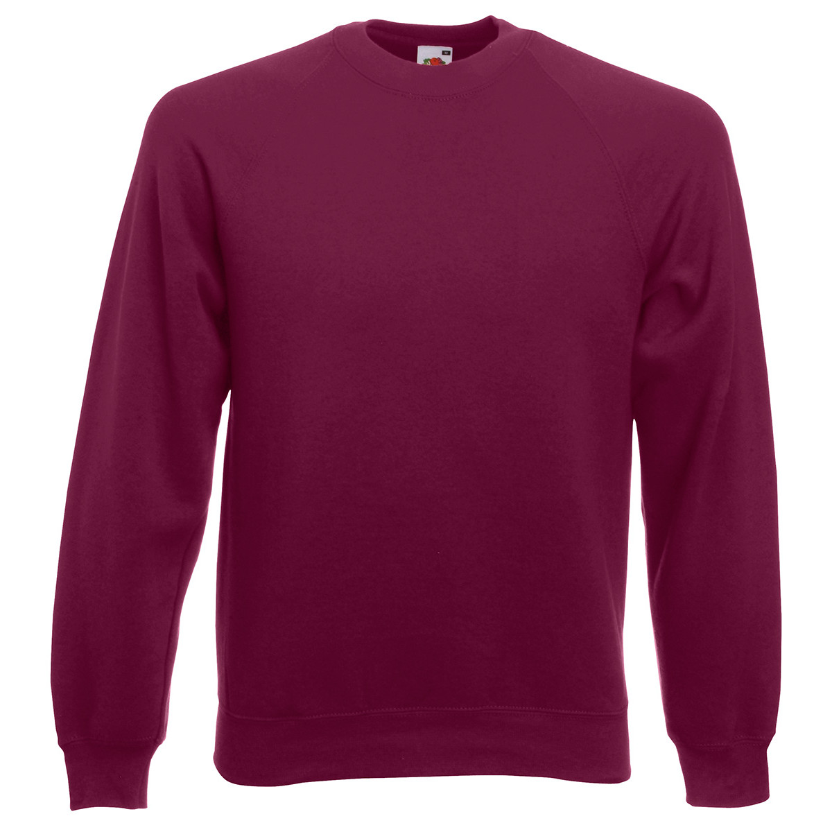 Felpa unisex bordeaux girocollo in cotone