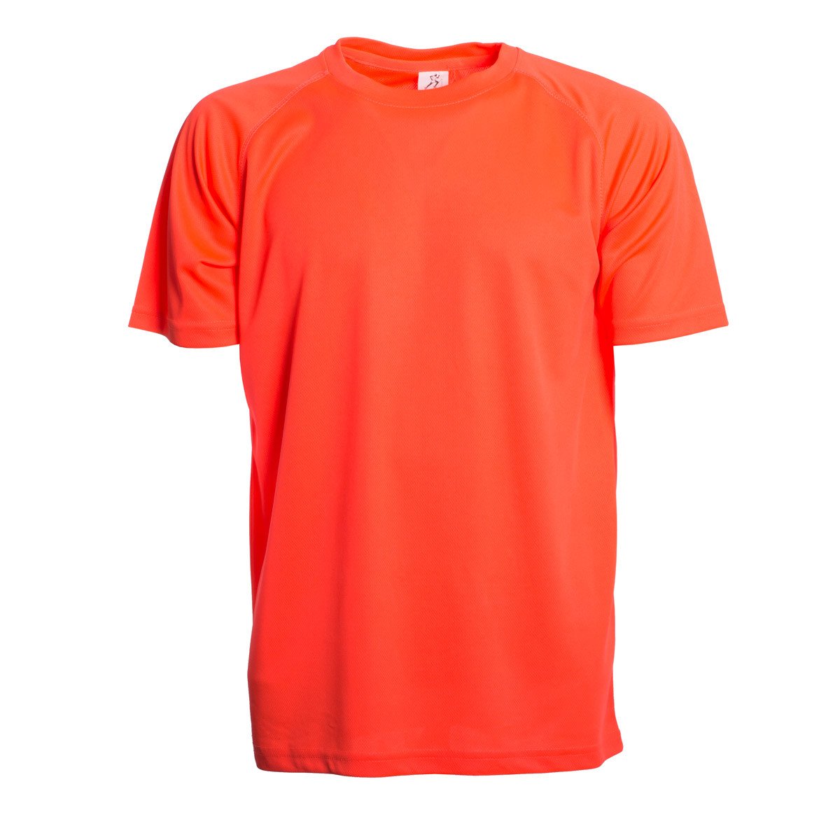 Tshirt sportiva uomo salmone in tessuto traspirante