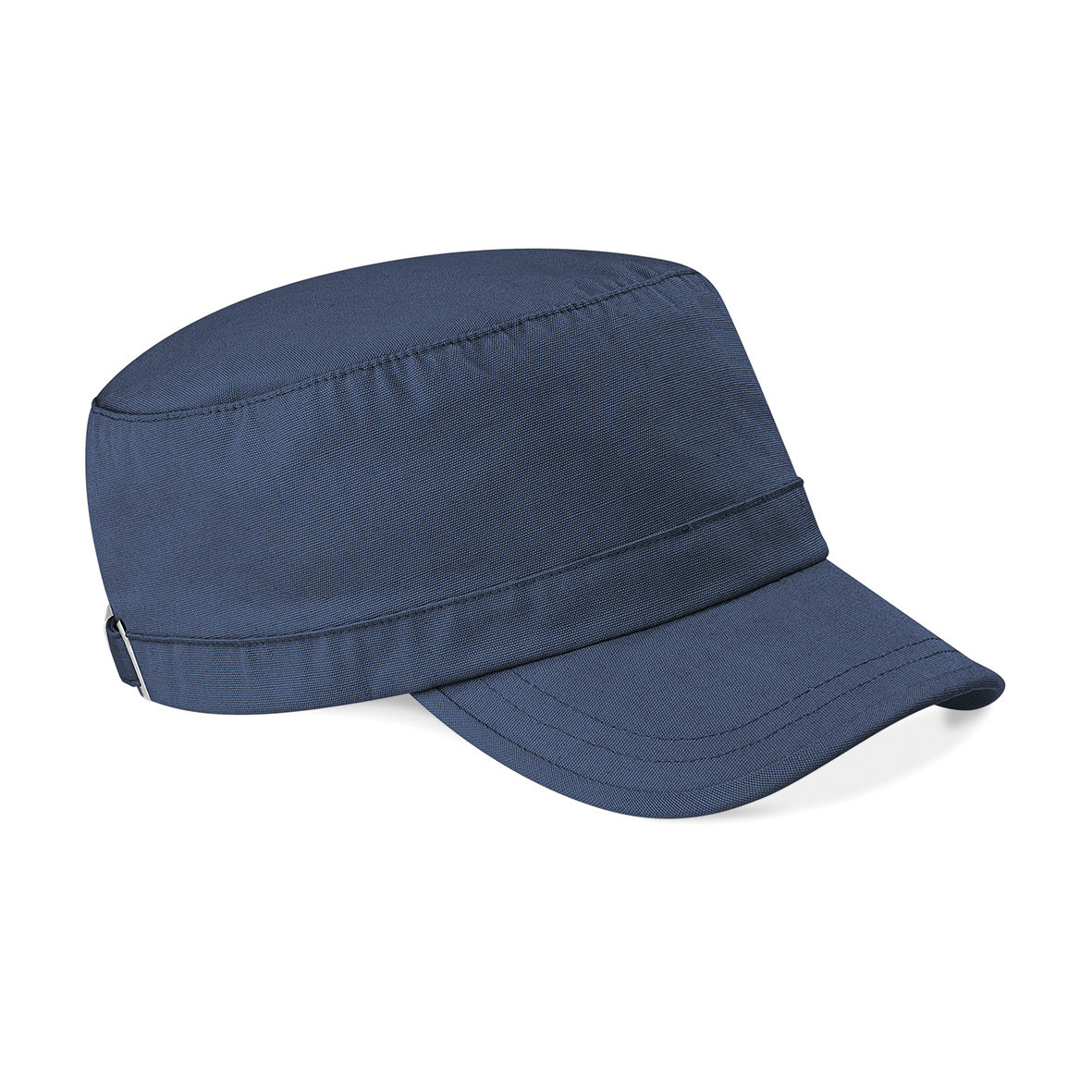 Cappellino con chiusura con fibbia e visiera di colore blu