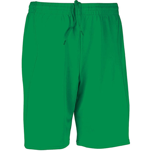 Pantaloncino da calcio verde 100% poliestere
