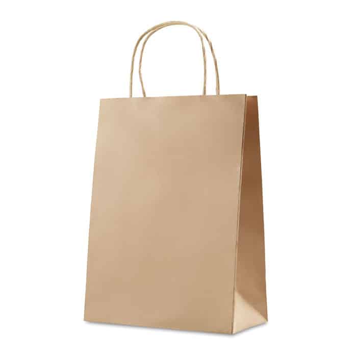 Shopper in carta con manici ritorti