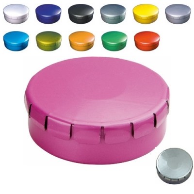 Scatole di latta porta caramelle di diversi colori