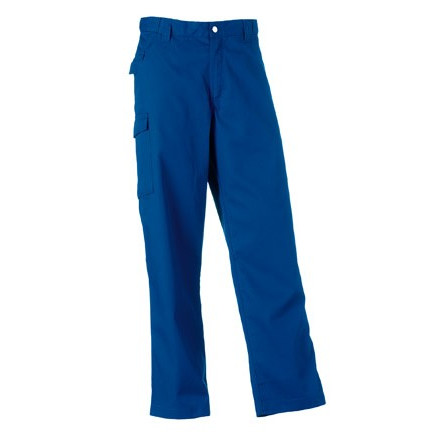 Pantaloni unisex blu da lavoro con tasche