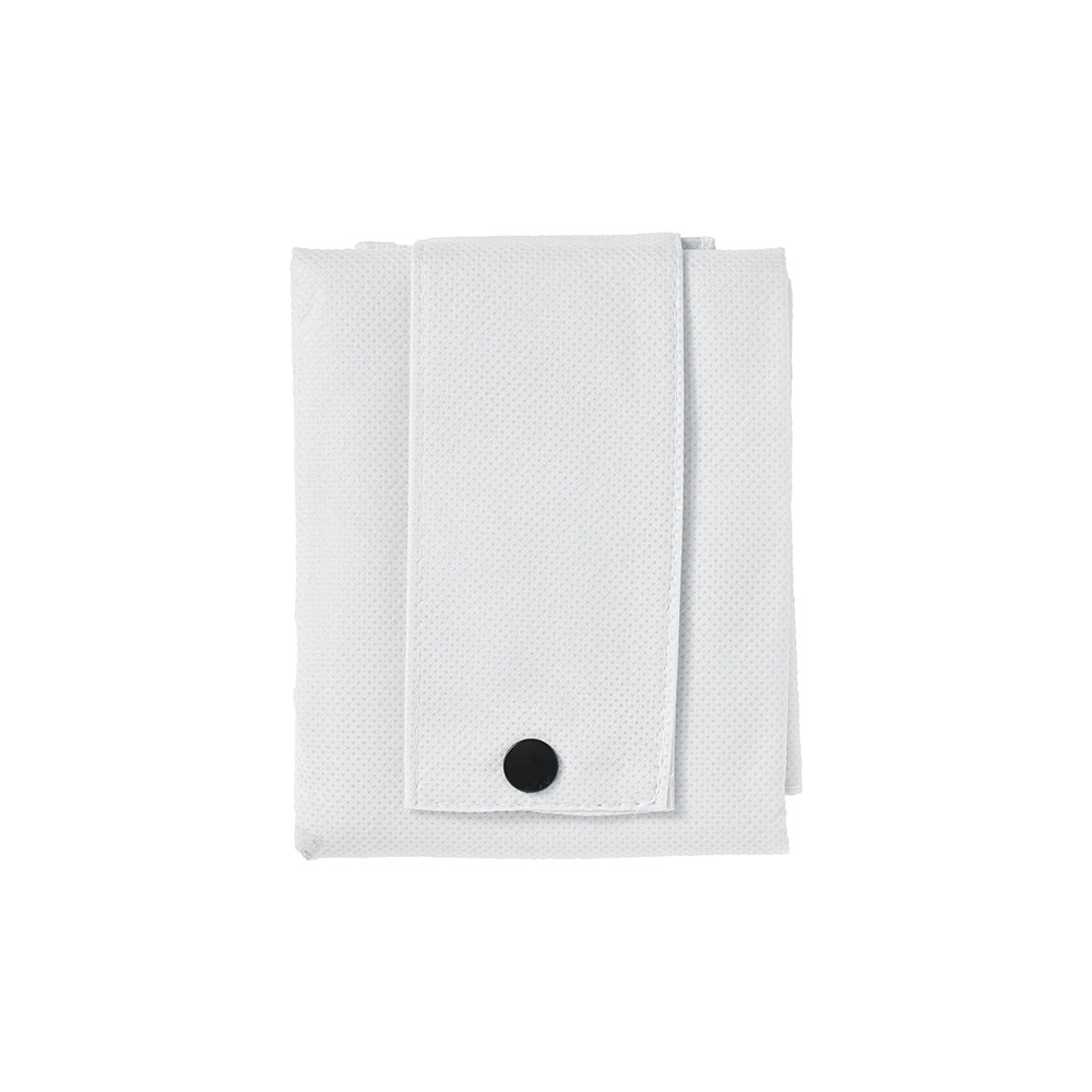 Shopper richiudibile in tnt bianco con manici corti