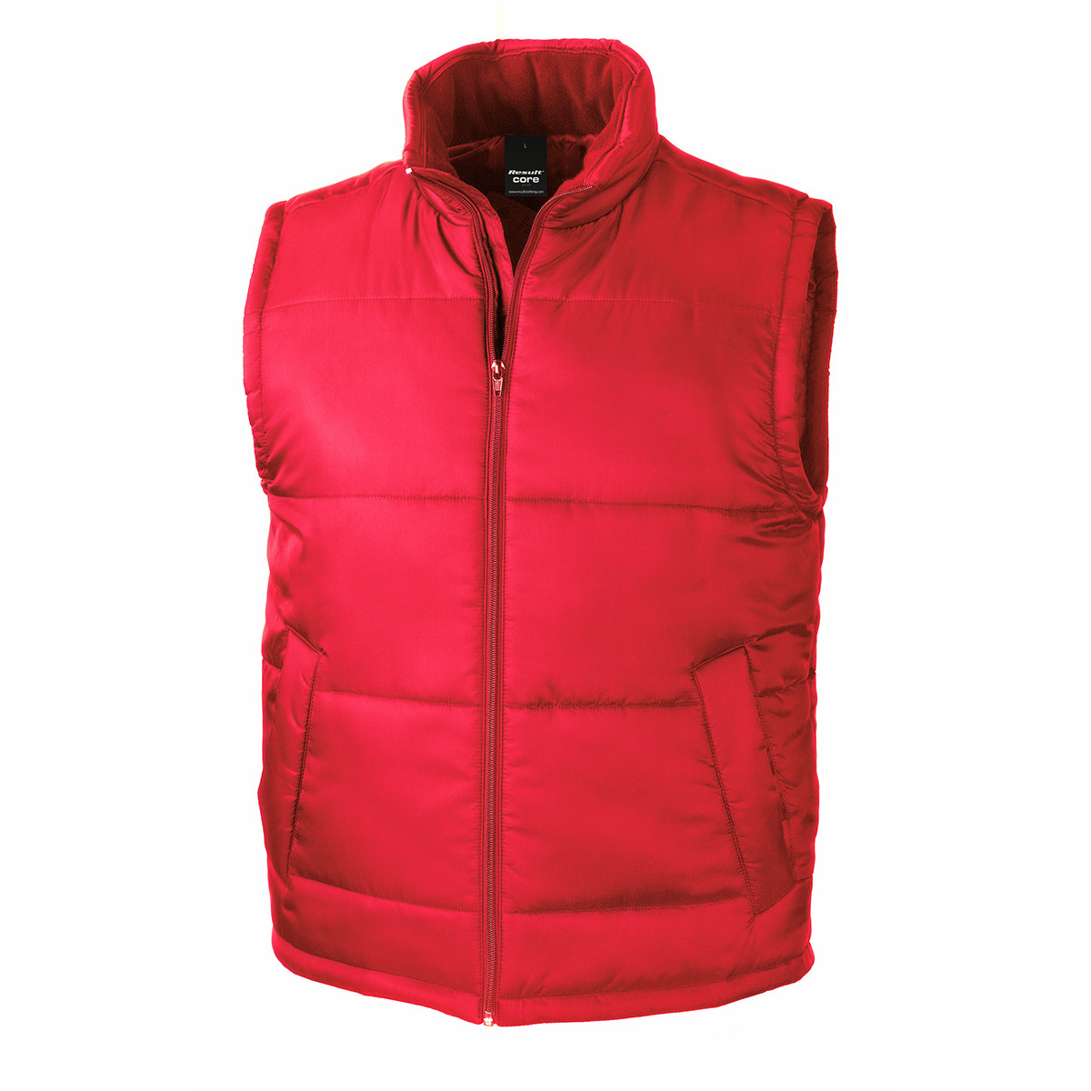 Smanicato unisex rosso con tasche frontali