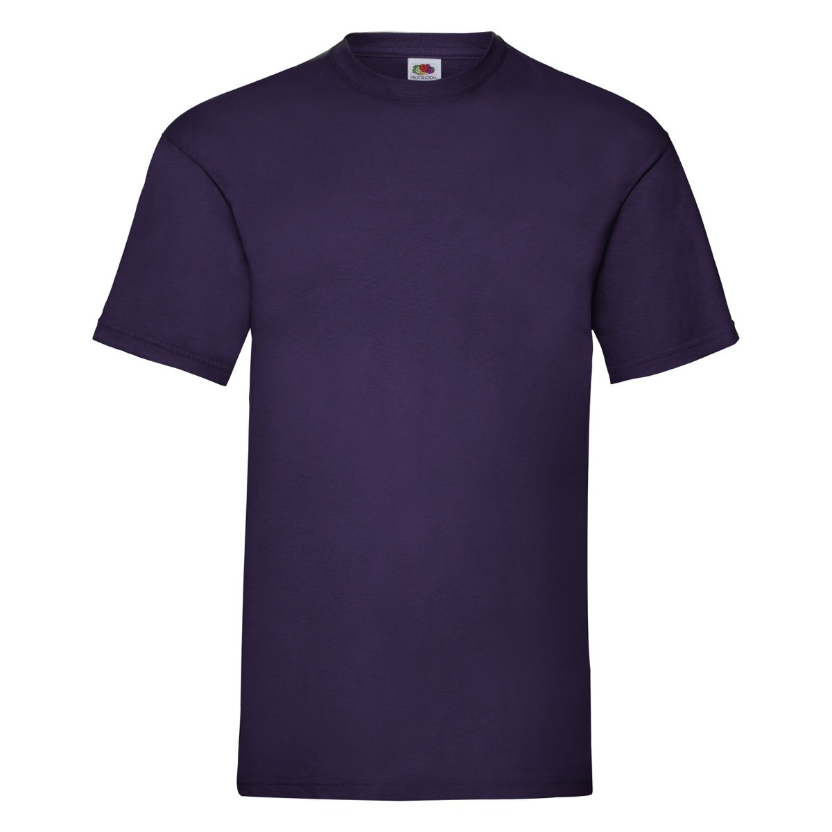 Tshirt in cotone manica corta e girocollo di colore viola