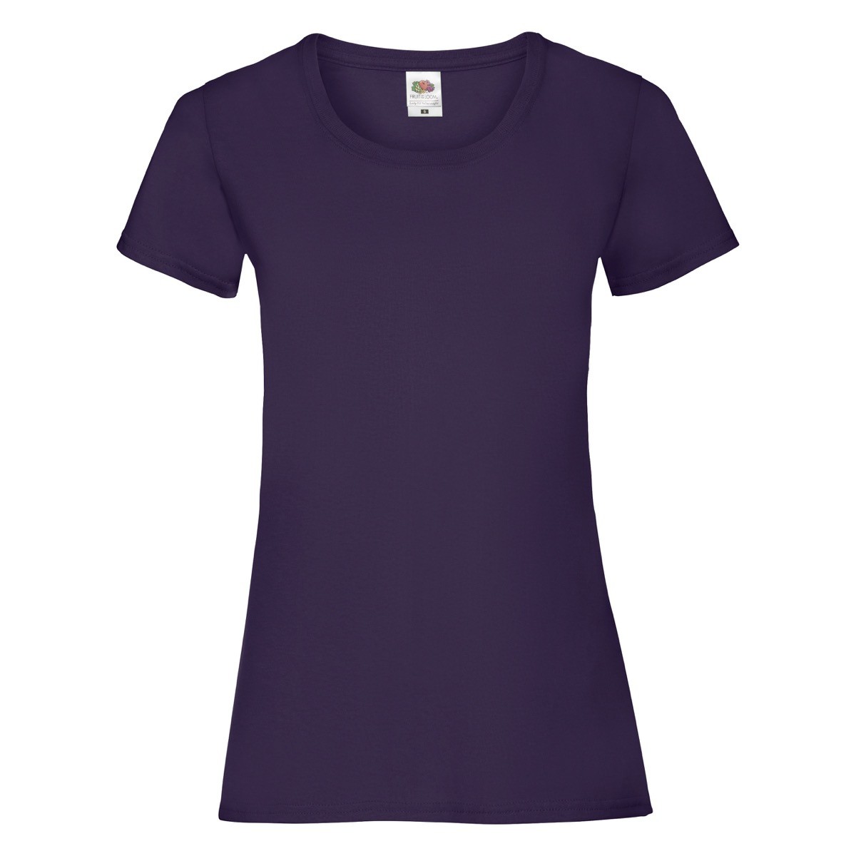 Tshirt donna manica corta viola 100% cotone