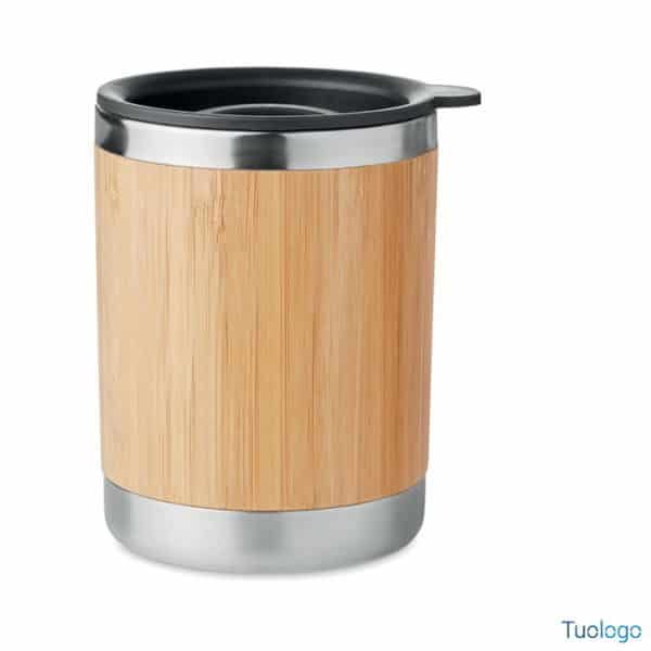 Tazza in bamboo con beccuccio girevole