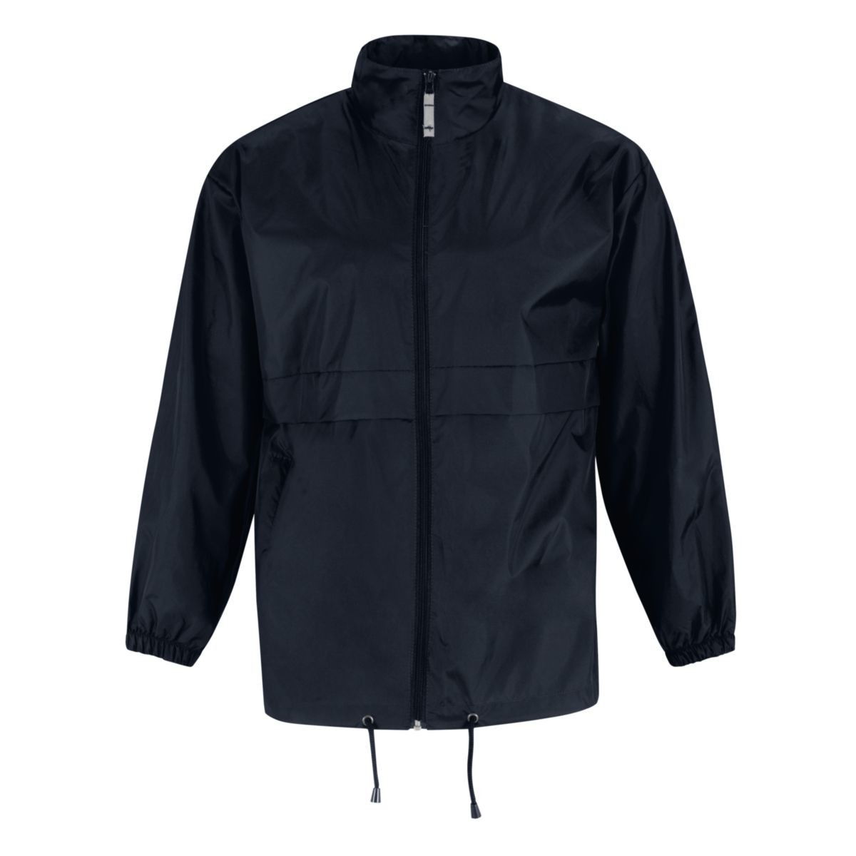 Impermeabile con cerniera blu scuro