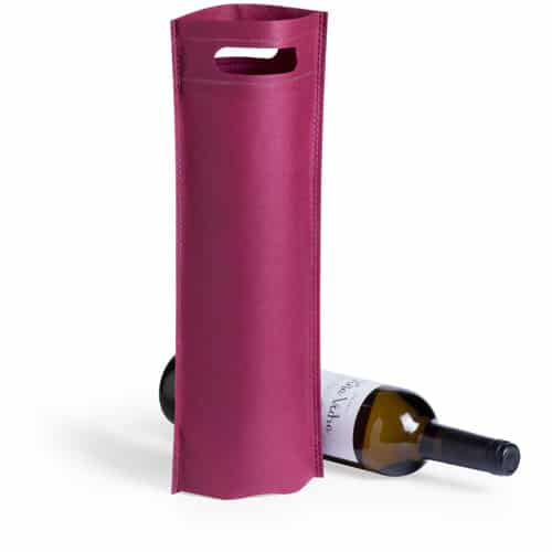 Sacchetto regalo viola in tnt per bottiglia di vino