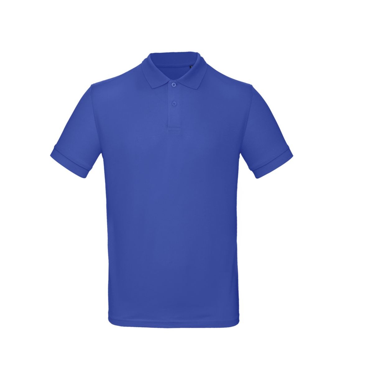 Polo uomo cobalt blue manica corta con 2 bottoni