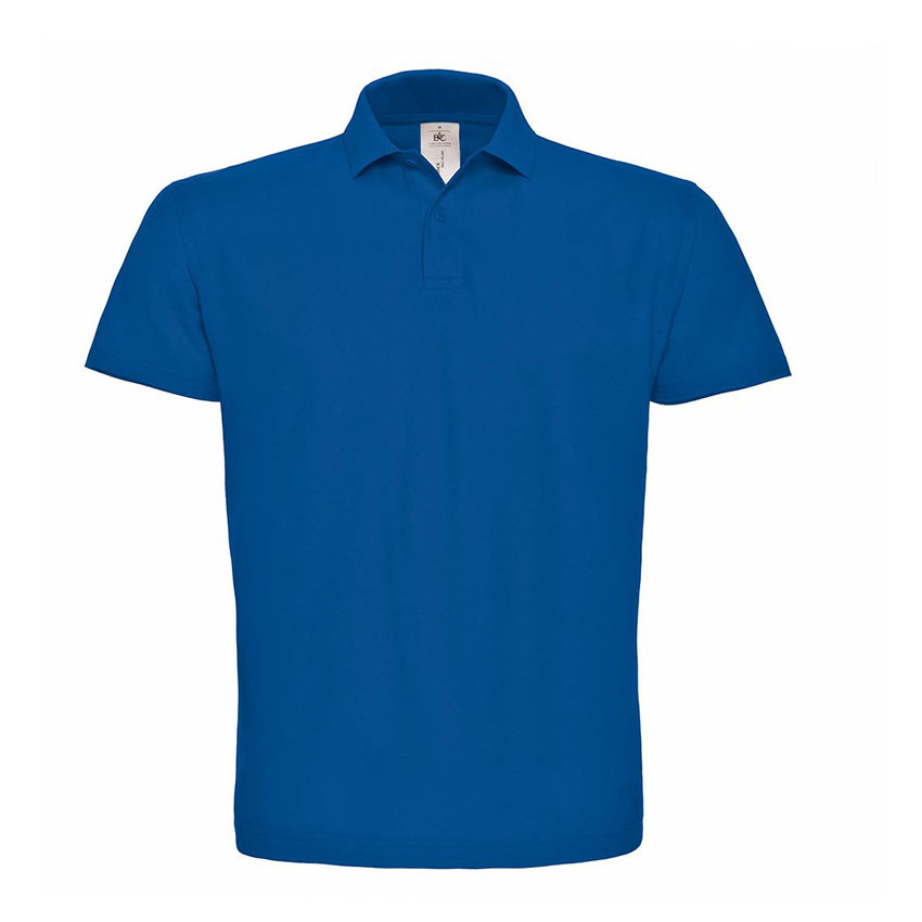 Polo blu a due bottoni