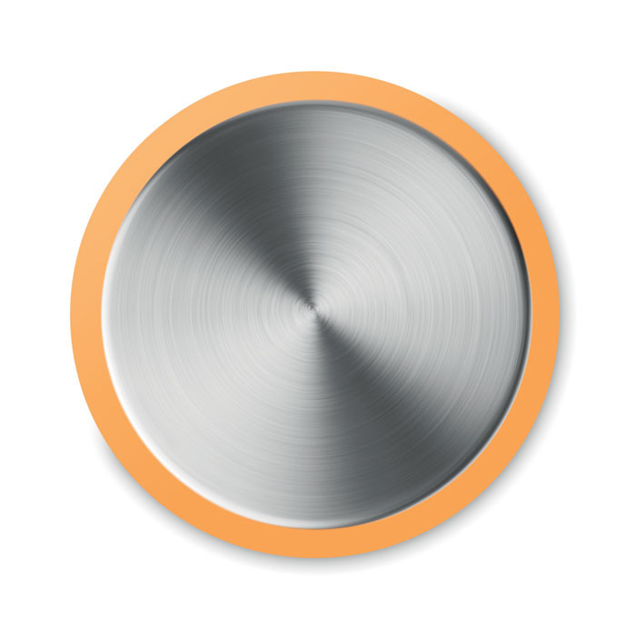 Bottiglia in rpet arancione e acciaio inox