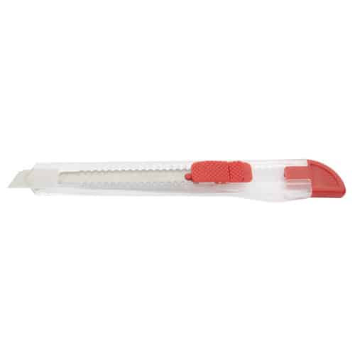 Taglierino in plastica rossa