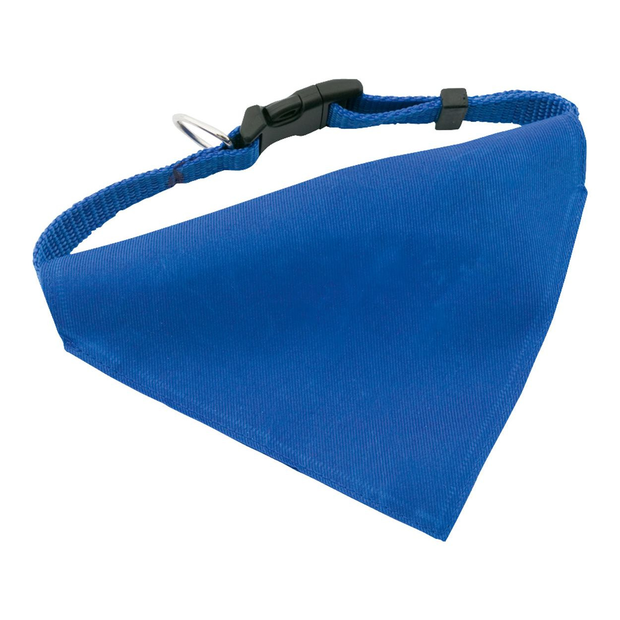 Collare bandana blu regolabile in poliestere