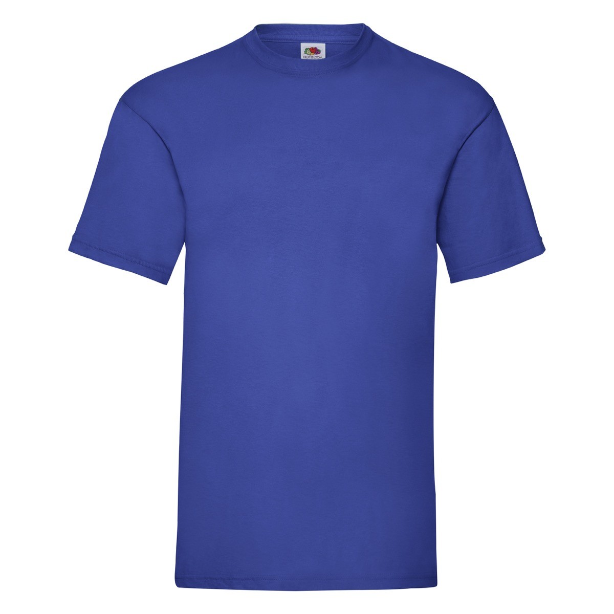 Tshirt in cotone manica corta e girocollo di colore blu