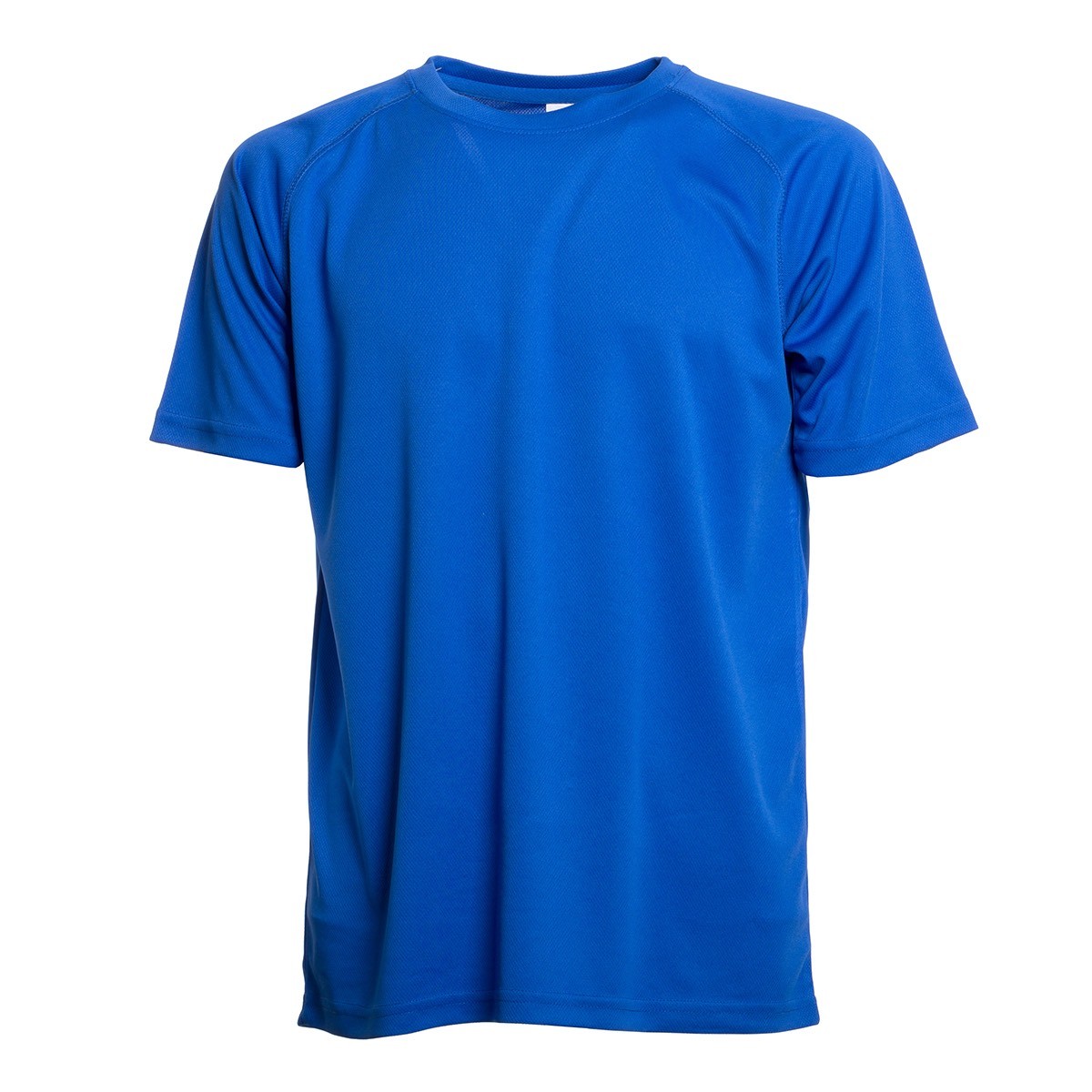 Tshirt sportiva uomo blu royal in tessuto traspirante