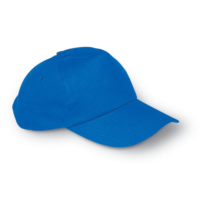 Cappellino blu in cotone con chiusura in plastica