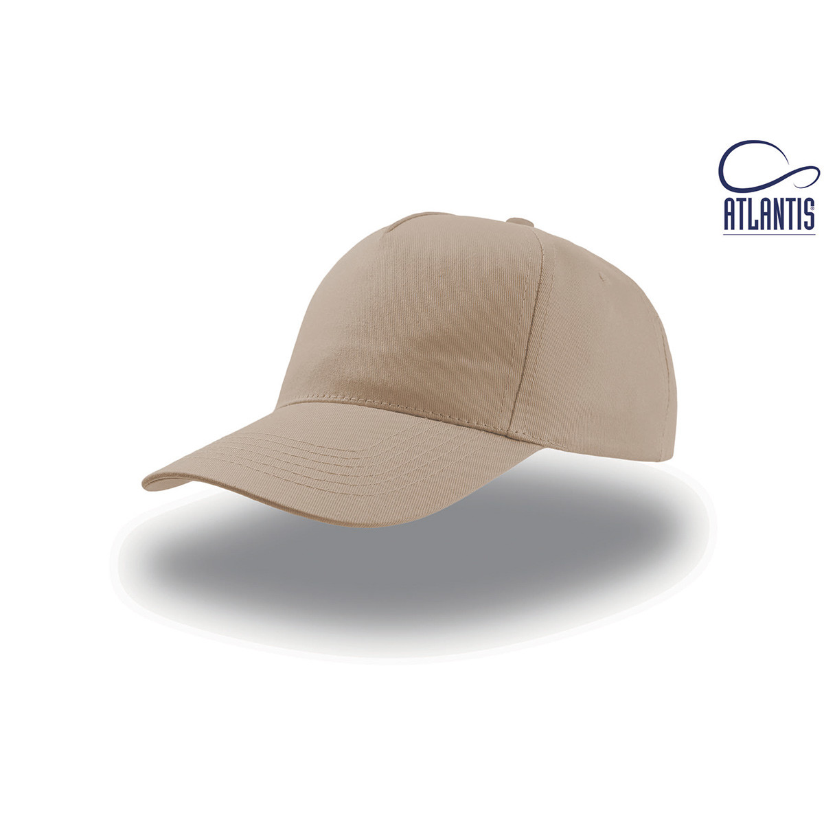 Cappello beige con visiera
