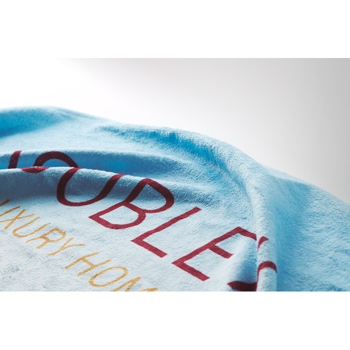 Telo mare in cotone con logo