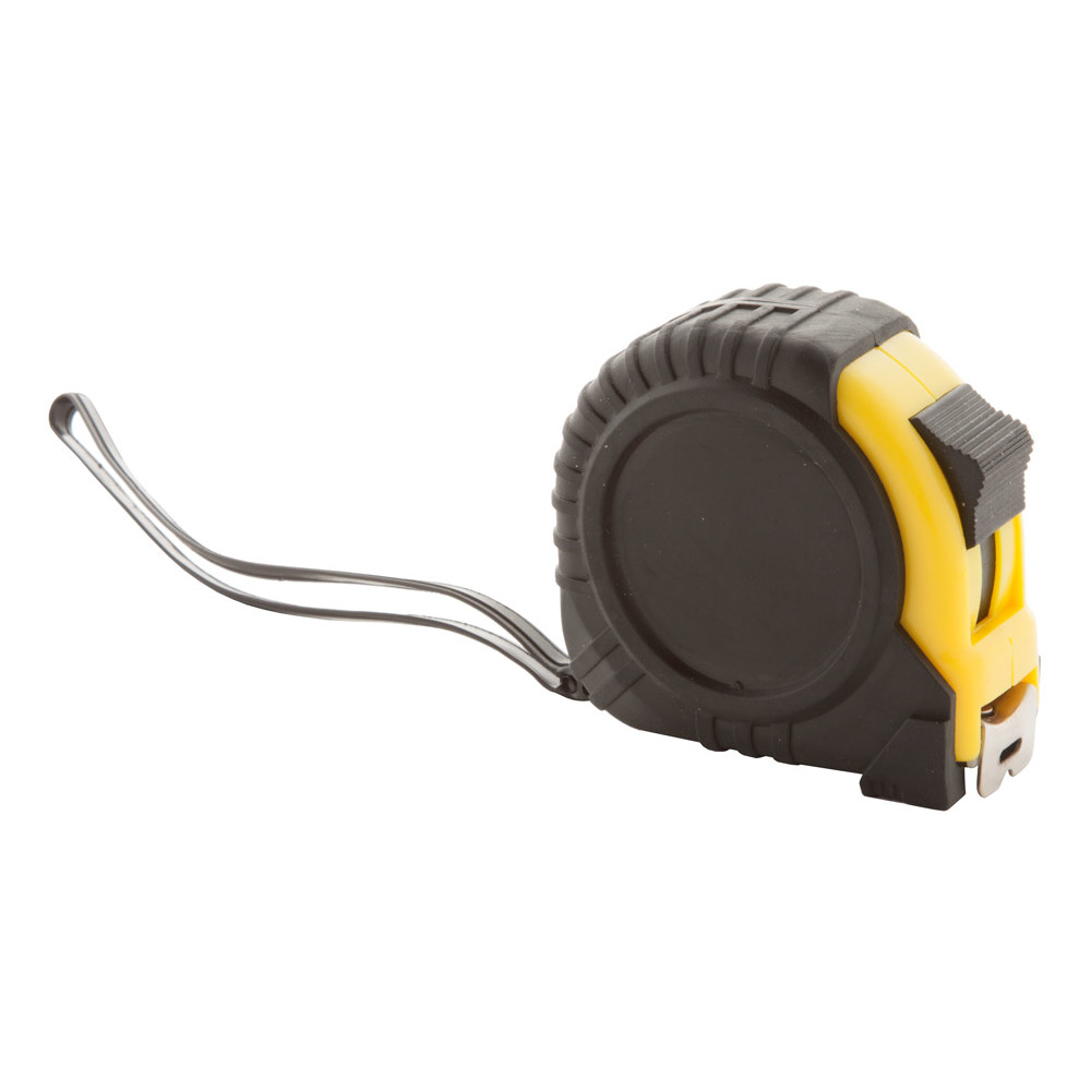 Metro avvolgibile giallo con clip di metallo