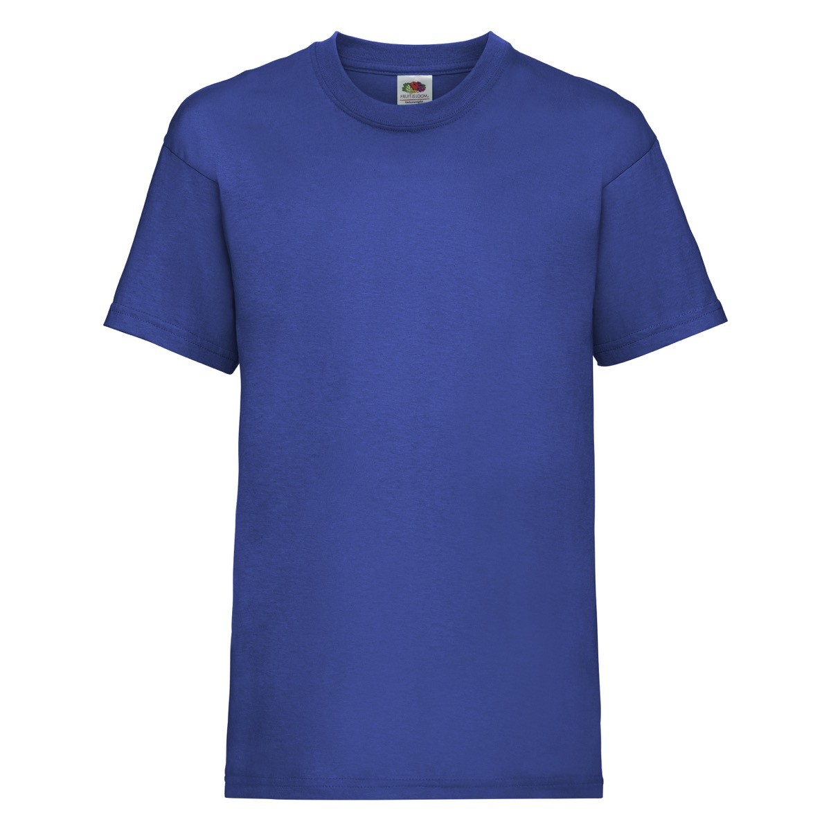 Tshirt bambino in cotone manica corta e girocollo di colore blu