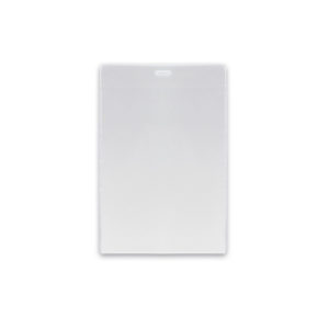 50 Portabadge Verticali Trasparenti In PVC | Custodie Porta Tessere 12x7,5 Cm, Per Badge, Tessere E Carte Di Credito