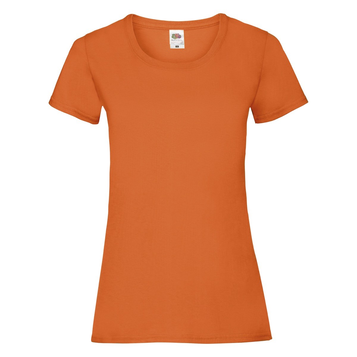 Tshirt donna manica corta arancione 100% cotone