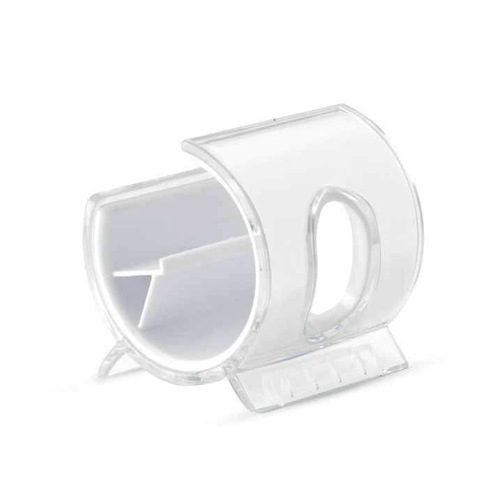 Supporto smartphone in plastica trasparente