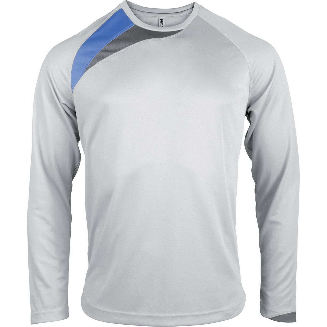 Maglia da calcio manica lunga bianca 100% poliestere