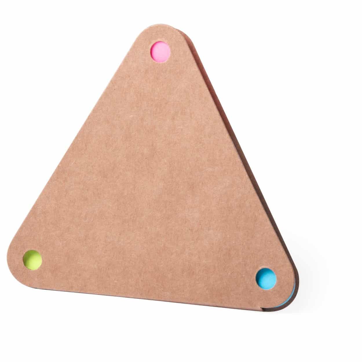 Set notes adesivi triangolare con cartoncino riciclato