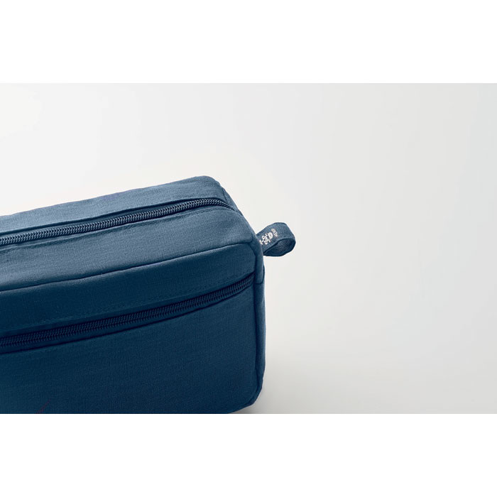 Trousse azzurro in canapa