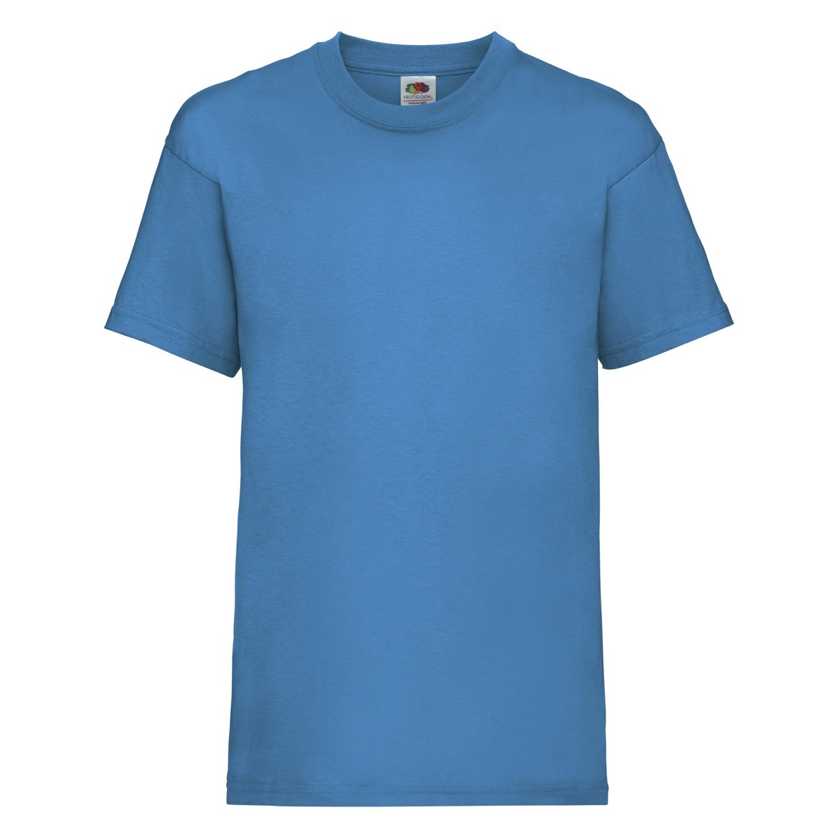 Tshirt bambino in cotone manica corta e girocollo di colore azzurro scuro
