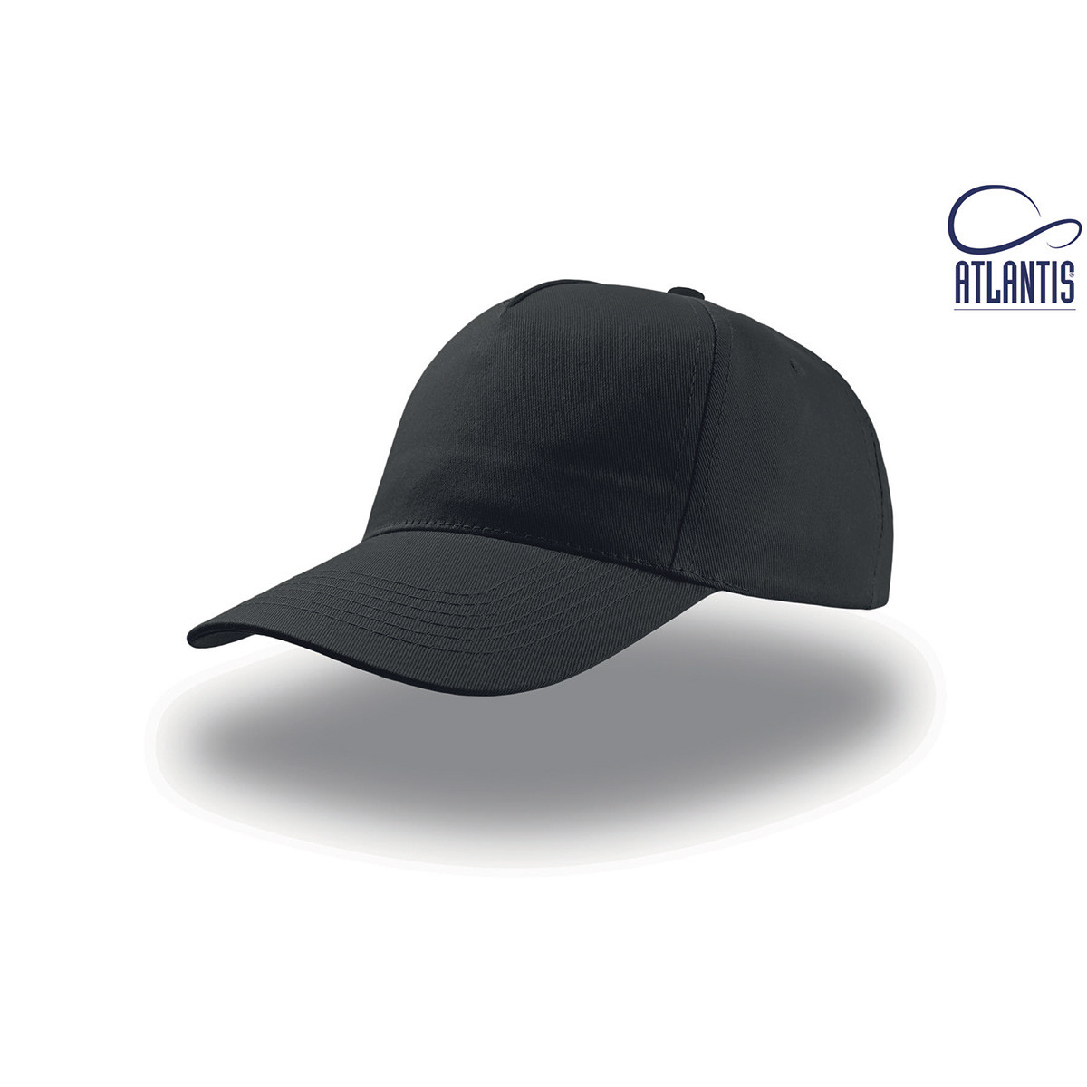 Cappello nero con visiera