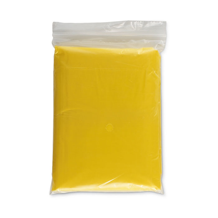 Confezione singola con dentro poncho giallo