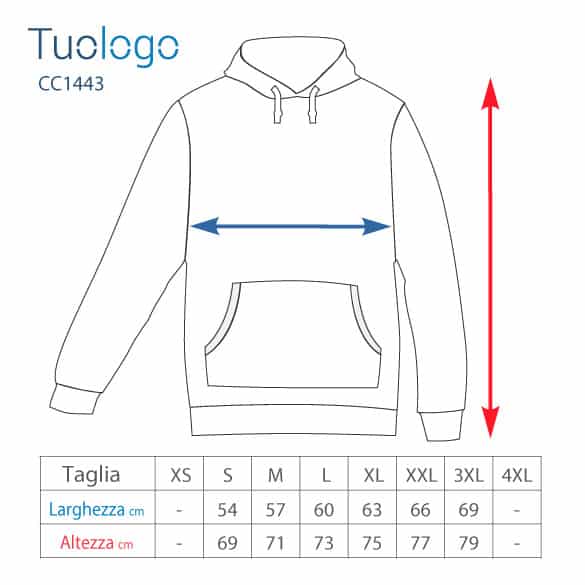 Tabella taglia altezza larghezza