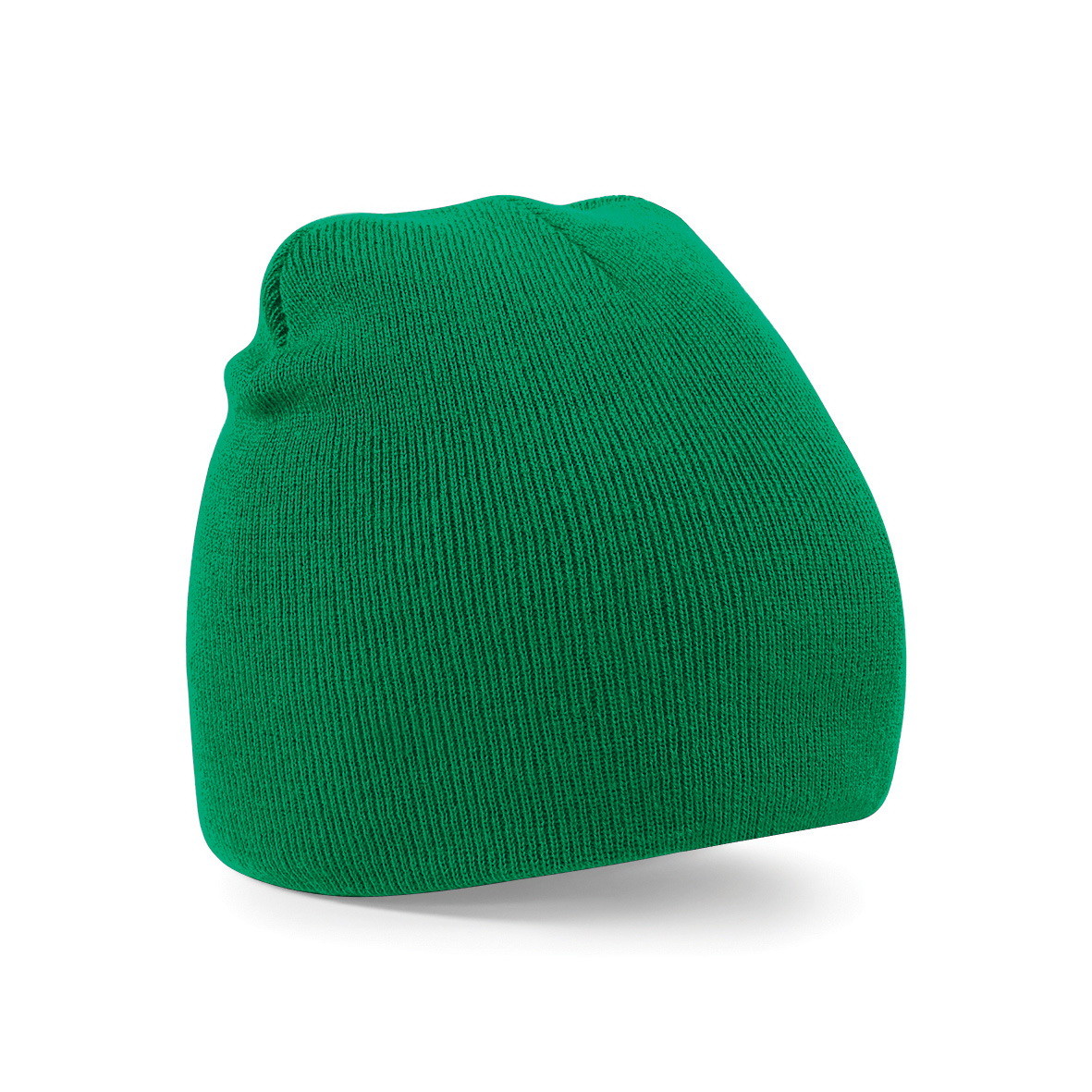 Cappellino senza risvolto in acrilico di colore verde