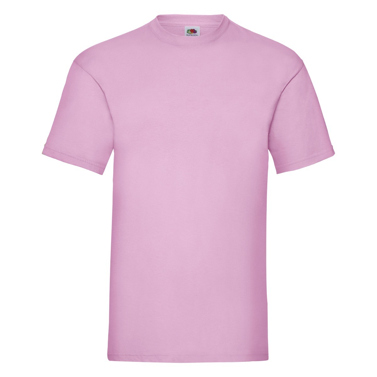 Tshirt in cotone manica corta e girocollo di colore rosa