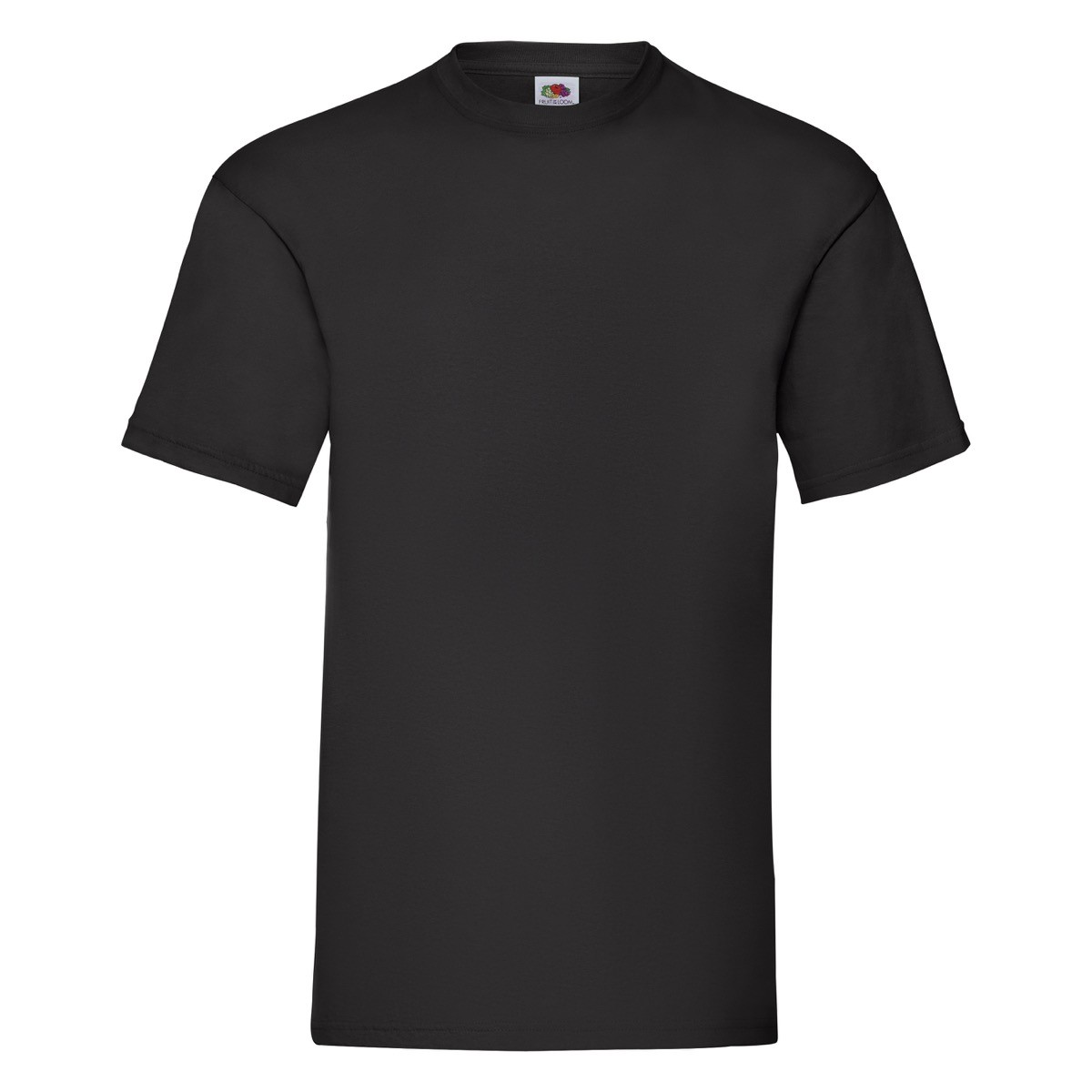 Tshirt in cotone manica corta e girocollo di colore nero
