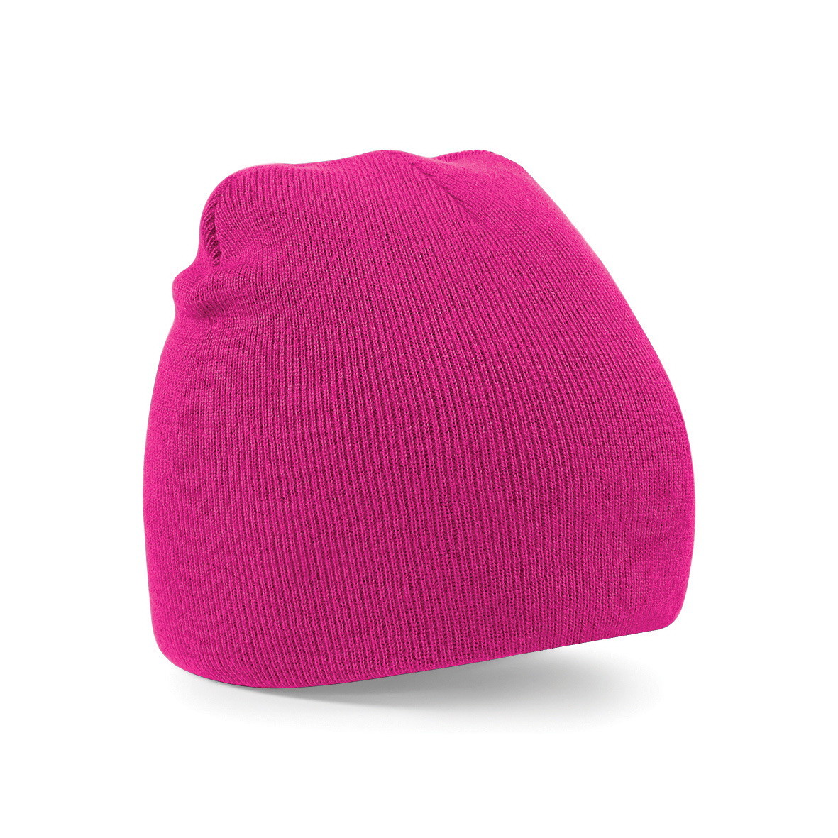Cappellino senza risvolto in acrilico di colore corallo